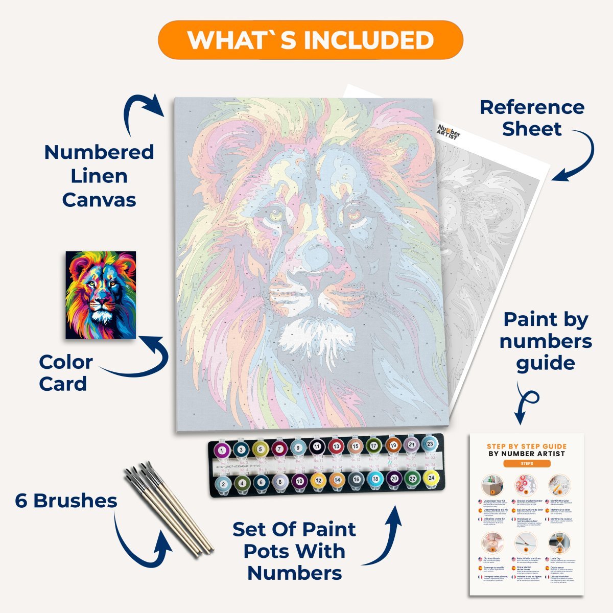 Colorful Lion