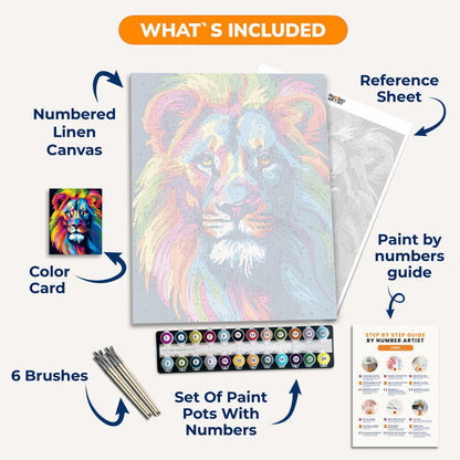 Colorful Lion
