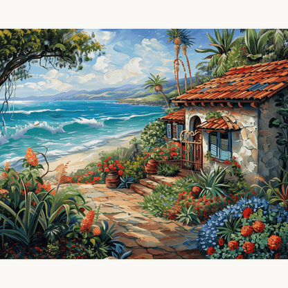Floral Seaside Cottage